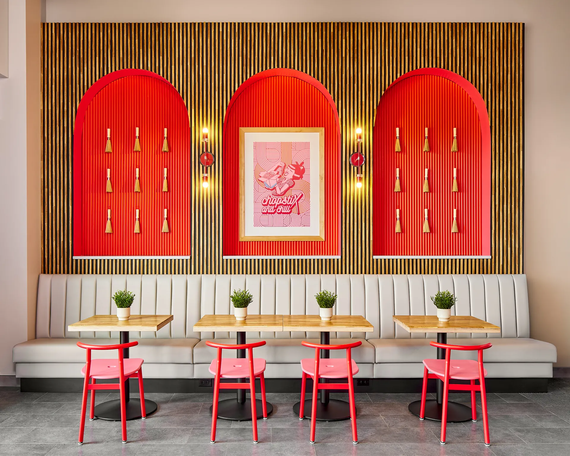 Wok Box restaurant interior design